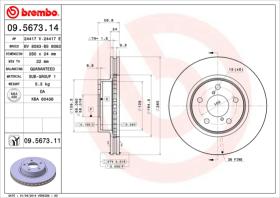 BREMBO 09567314 - DISCO DE FRENO