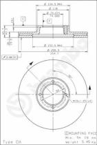 BREMBO 09567710 - DISCO FRENO