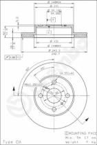 BREMBO 09570310 - DISCO DE FRENO