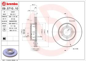 BREMBO 09571010 - DISCO DE FRENO