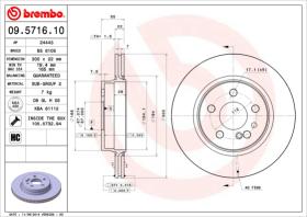 BREMBO 09571610 - DISCO DE FRENO