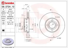 BREMBO 09572410 - DISCO DE FRENO