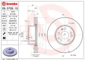 BREMBO 09572610 - DISCO DE FRENO