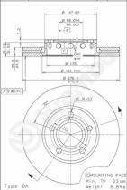 BREMBO 09573410 - DISCO DE FRENO