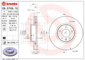 BREMBO 09574910 - DISCO DE FRENO