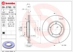 BREMBO 09578210 - DISCO DE FRENO