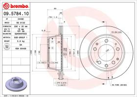 BREMBO 09578410 - DISCO DE FRENO