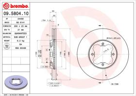 BREMBO 09580410 - DISCO DE FRENO