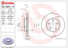 BREMBO 09584410 - DISCO DE FRENO