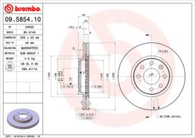 BREMBO 09585410 - DISCO DE FRENO