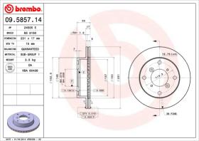 BREMBO 09585714 - DISCO DE FRENO