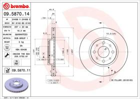 BREMBO 09587014 - DISCO DE FRENO