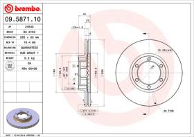 BREMBO 09587110 - DISCO DE FRENO