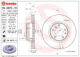 BREMBO 09587510 - DISCO DE FRENO