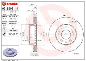 BREMBO 09590614 - DISCO DE FRENO