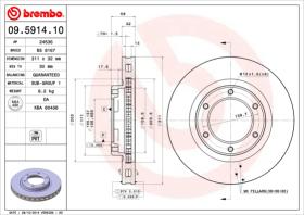 BREMBO 09591410 - DISCO DE FRENO