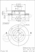 BREMBO 09591920 - DISCO DE FRENO