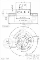 BREMBO 09592910 - DISCO DE FRENO