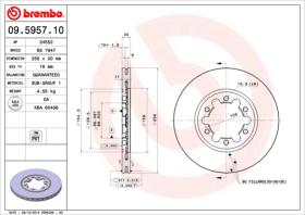 BREMBO 09595710 - DISCO DE FRENO