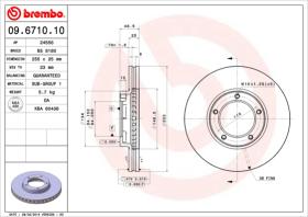 BREMBO 09671010 - DISCO DE FRENO