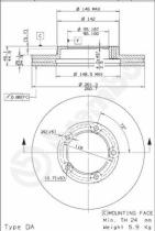 BREMBO 09672410 - DISCO FRENO