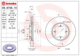 BREMBO 09672610 - DISCO DE FRENO