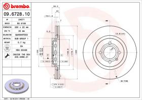 BREMBO 09672810 - DISCO DE FRENO