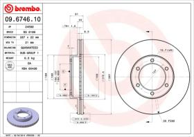 BREMBO 09674610 - DISCO DE FRENO