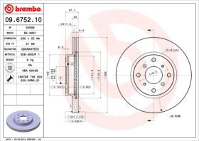 BREMBO 09675210 - DISCO DE FRENO