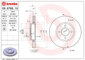 BREMBO 09676610 - DISCO DE FRENO