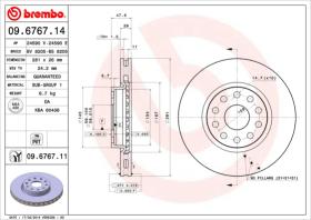 BREMBO 09676714 - DISCO DE FRENO