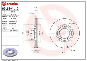 BREMBO 09680410 - DISCO DE FRENO