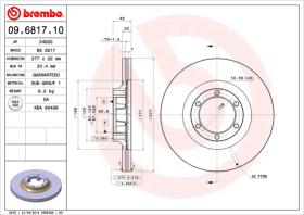 BREMBO 09681710 - DISCO DE FRENO