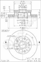 BREMBO 09685120 - DISCO DE FRENO