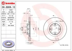 BREMBO 09690810 - DISCO DE FRENO