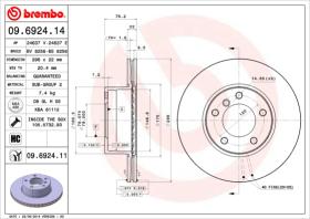 BREMBO 09692414 - DISCO DE FRENO