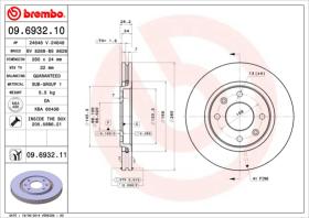 BREMBO 09693210 - DISCO DE FRENO