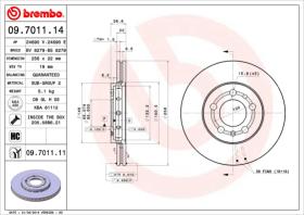 BREMBO 09701114 - DISCO DE FRENO