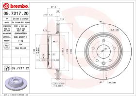 BREMBO 09721720 - DISCO DE FRENO