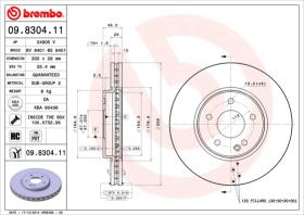 BREMBO 09830411 - DISCO DE FRENO