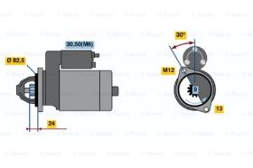 BOSCH 0001110080 - MOTOR DE ARRANQUE