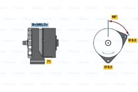 BOSCH 0120469992 - ALTERNADOR