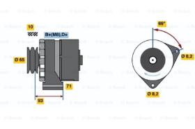 BOSCH 0120469993 - ALTERNADOR