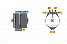 BOSCH 0120469562 - ALTERNADOR