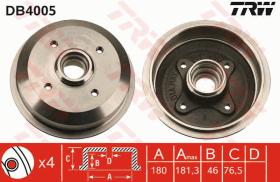 TRW DB4005 - TAMBOR DE FRENO
