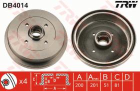 TRW DB4014 - TAMBOR DE FRENO