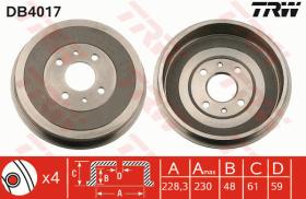 TRW DB4017 - TAMBOR DE FRENO