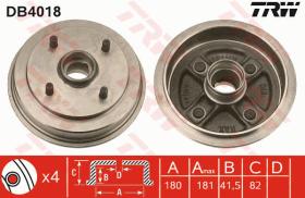 TRW DB4018 - TAMBOR FRENO