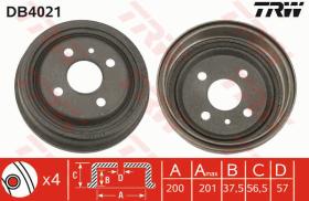 TRW DB4021 - TAMBOR DE FRENO