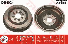 TRW DB4024 - TAMBOR DE FRENO